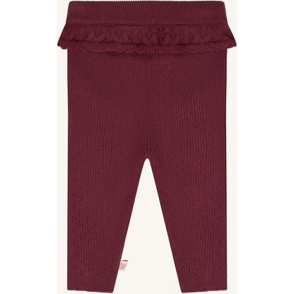 Hust & Claire HCLisa knit rib Leggings 3386 Maroon