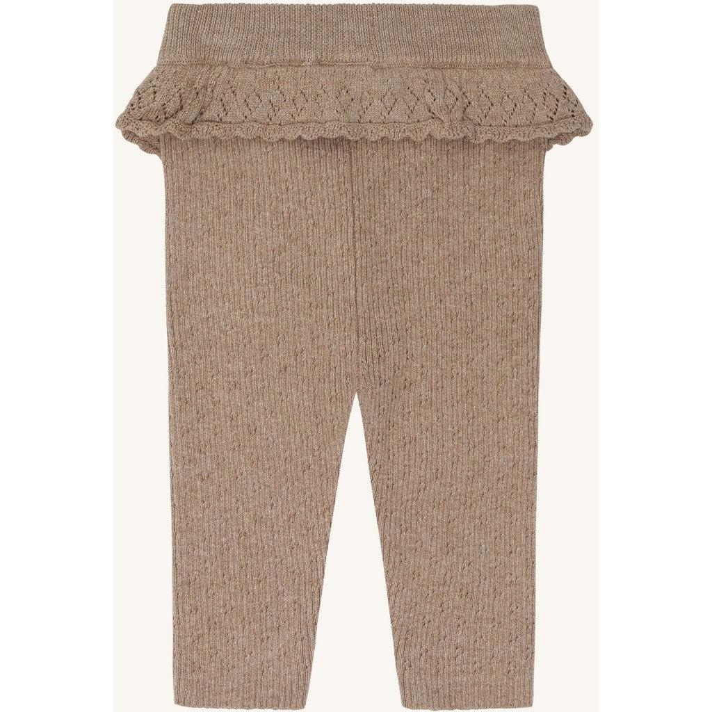 Hust & Claire HCLisa knit rib Leggings 3554 Biscuit