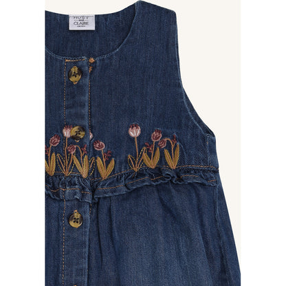 Hust & Claire HCMagdalena Overall Pants suit 57 Blue Denim