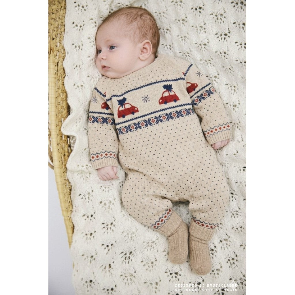 Hust & Claire HCManly Nordic Knitwear 3552 Beige Melange