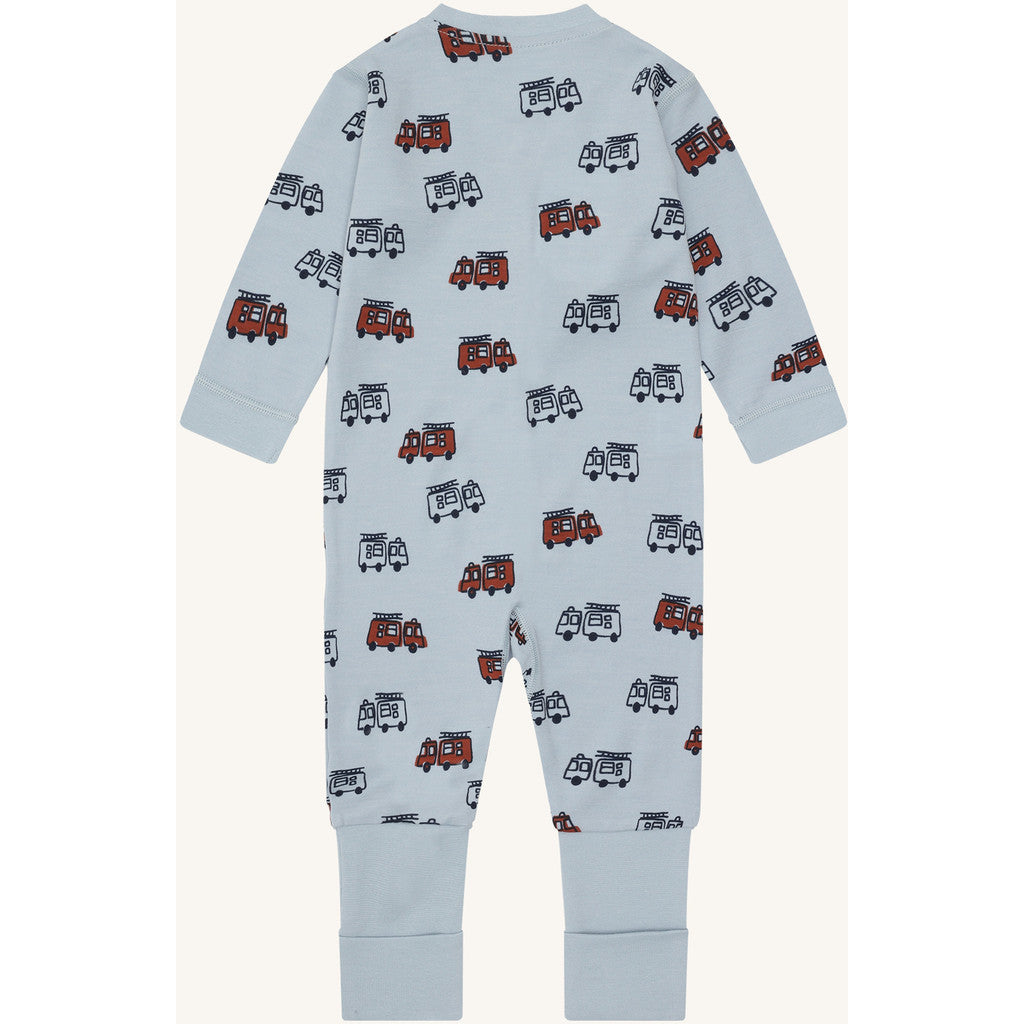Hust & Claire HCManu Firetruck Zip Night Suit 4117 Baby Blue