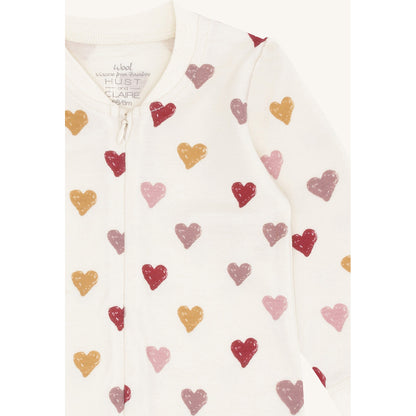 Hust & Claire HCManu Hearts Puff Night Suit 3290 Off White