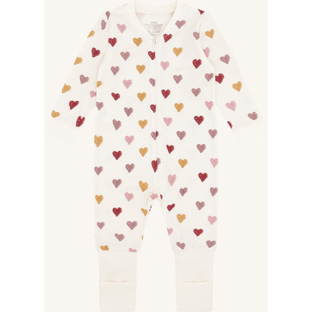 Hust & Claire HCManu Hearts Puff Night Suit 3290 Off White