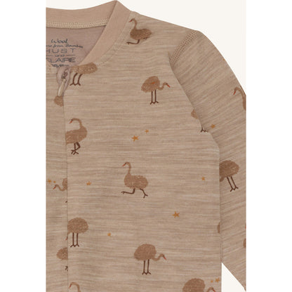 Hust & Claire HCManu Zip Ostrich Night Suit 3554 Biscuit