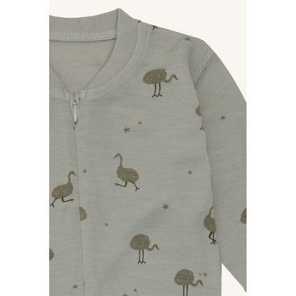 Hust & Claire HCManu Zip Ostrich Night Suit 4440 Forest Fog