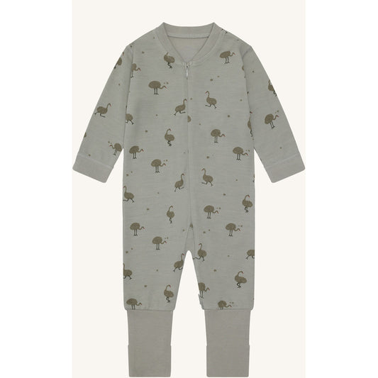 Hust & Claire HCManu Zip Ostrich Night Suit 4440 Forest Fog