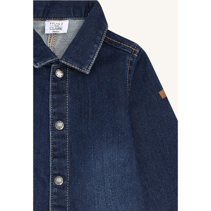 Hust & Claire HCMars Dark Denim Pants suit 86 Dark Blue Denim