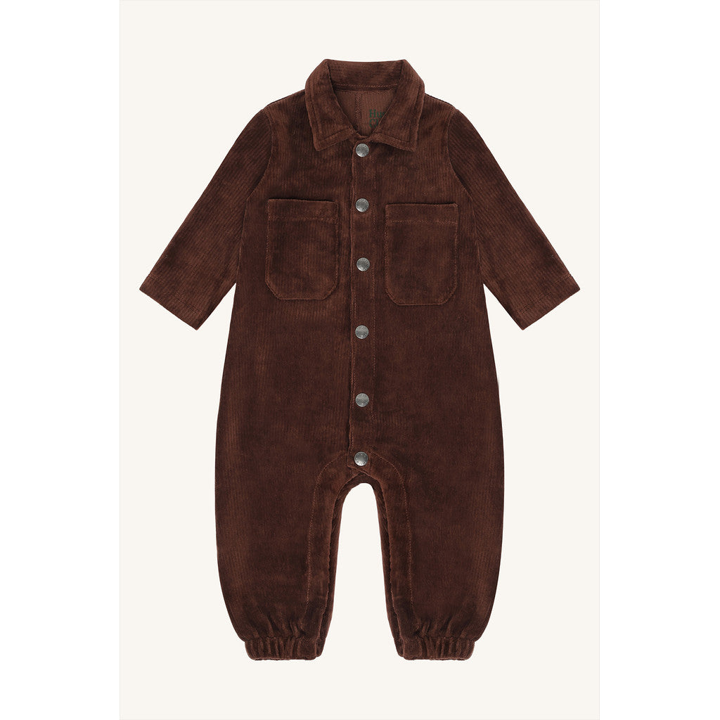 Hust & Claire HCMars Ribbed velour Pants suit 4575 Soil