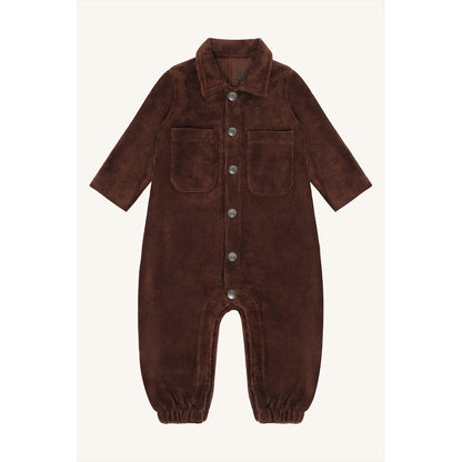 Hust & Claire HCMars Ribbed velour Pants suit 4575 Soil