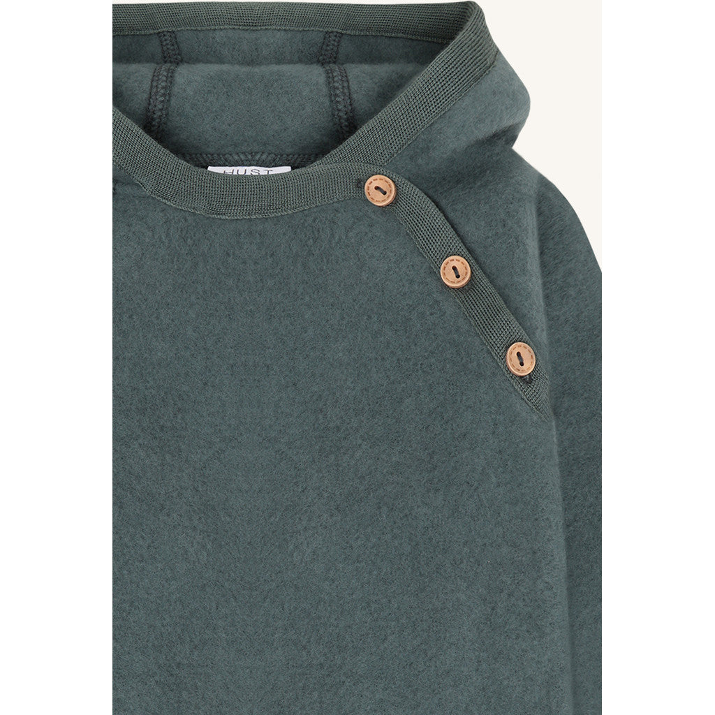 Hust & Claire HCMevi Hood Wool Fleece Suit 3484 Balsam Green