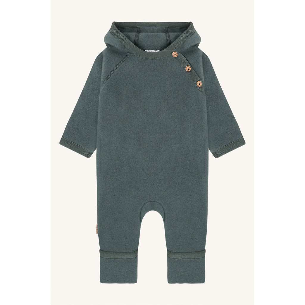 Hust & Claire HCMevi Hood Wool Fleece Suit 3484 Balsam Green