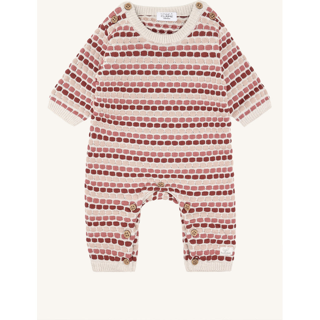 Hust & Claire HCMill dot Jumpsuit 3392 Dry Rose