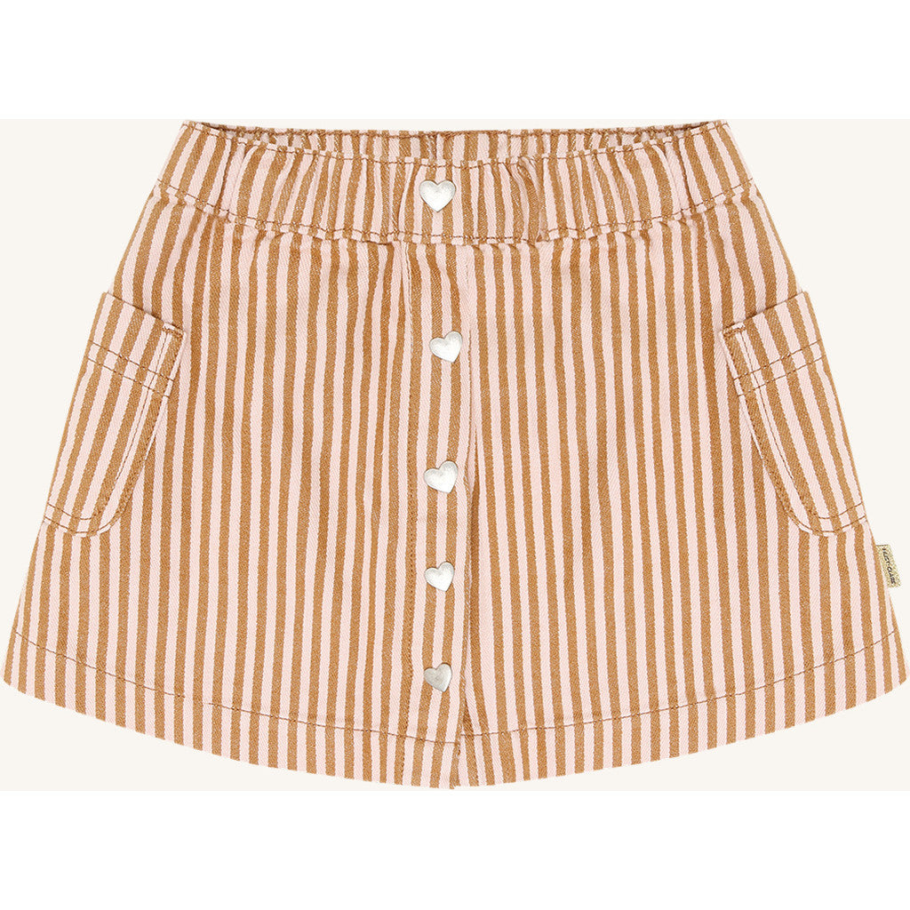 Hust & Claire HCNanna Stripe Skirts 3557 Chipmunk