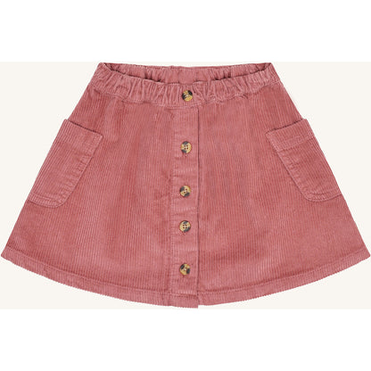 Hust & Claire HCNanna solid corduroy Skirts 3392 Dry Rose