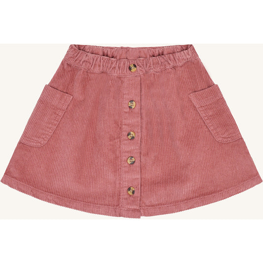 Hust & Claire HCNanna solid corduroy Skirts 3392 Dry Rose