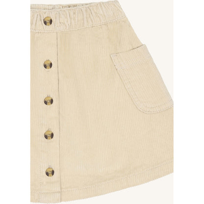 Hust & Claire HCNanna solid corduroy Skirts 4501 French Oak