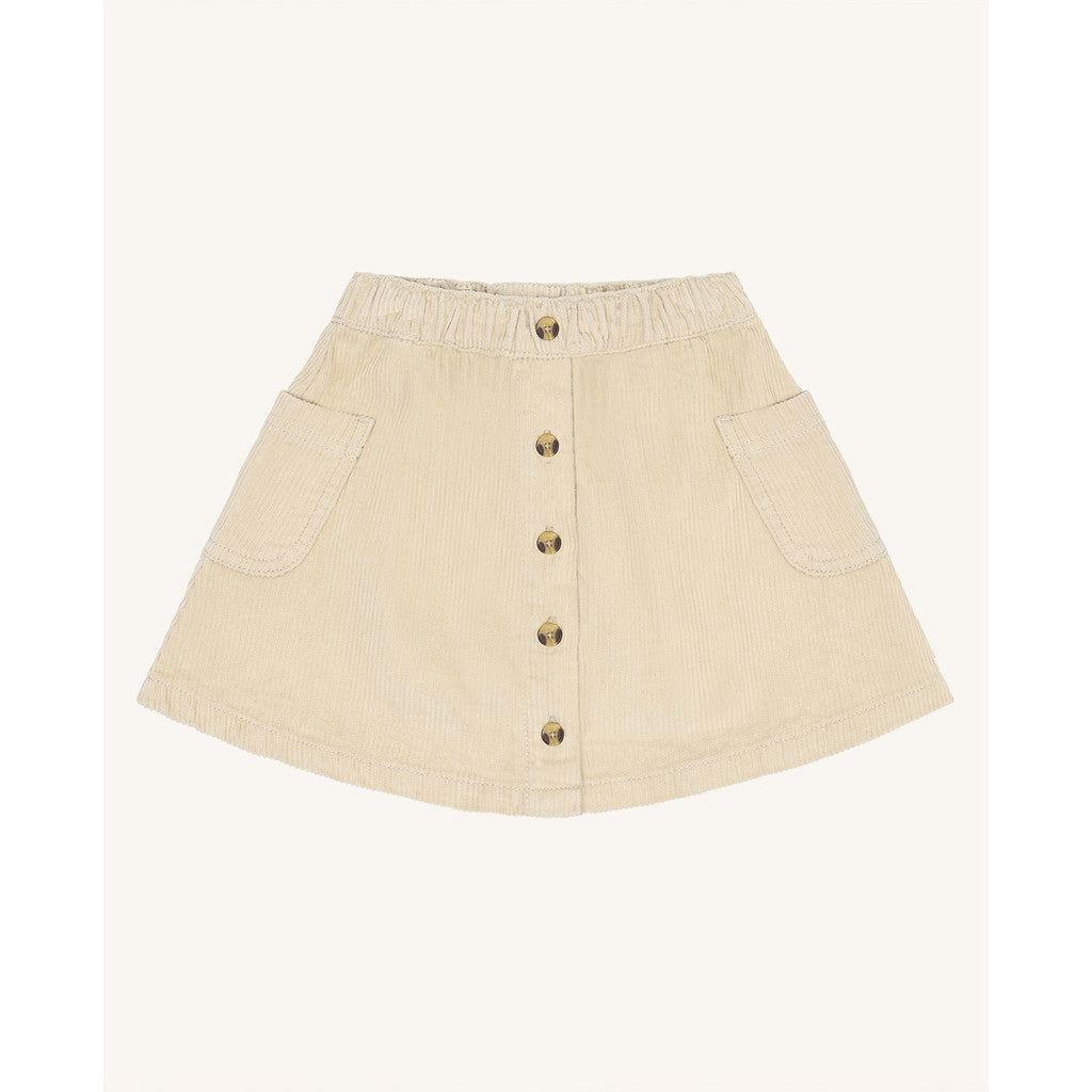 Hust & Claire HCNanna solid corduroy Skirts 4501 French Oak