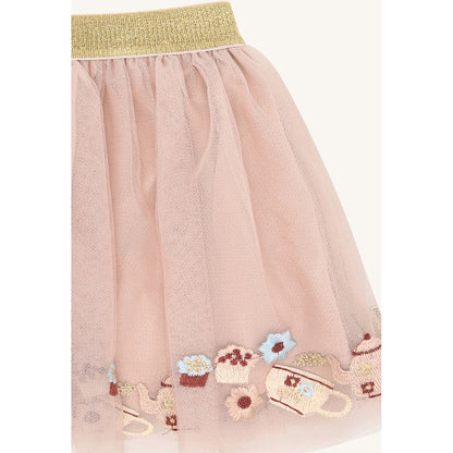 Hust & Claire HCNinna Tea party emb. Skirts 3549 Rugby Tan