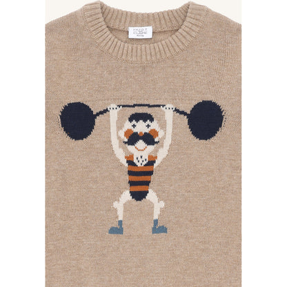 Hust & Claire HCPelle Knit Strong Man Pullover 3554 Biscuit