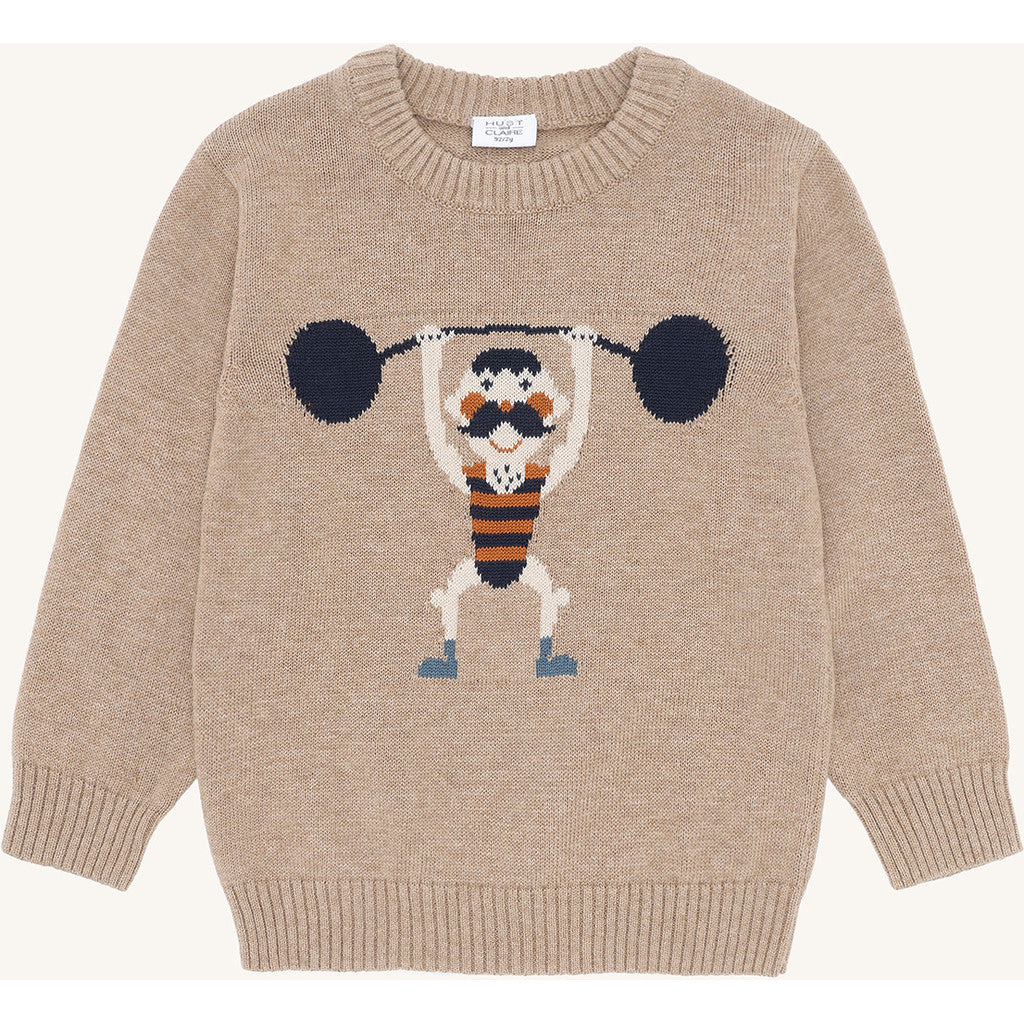 Hust & Claire HCPelle Knit Strong Man Pullover 3554 Biscuit