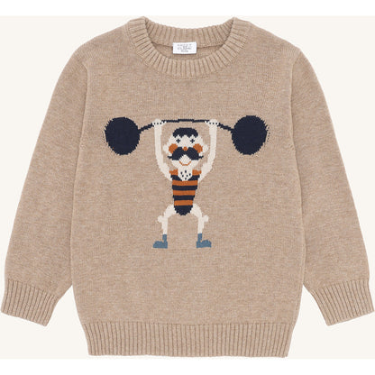 Hust & Claire HCPelle Knit Strong Man Pullover 3554 Biscuit