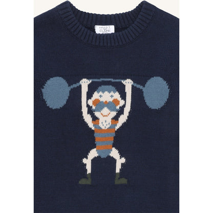 Hust & Claire HCPelle Knit Strong Man Pullover 4150 More Navy