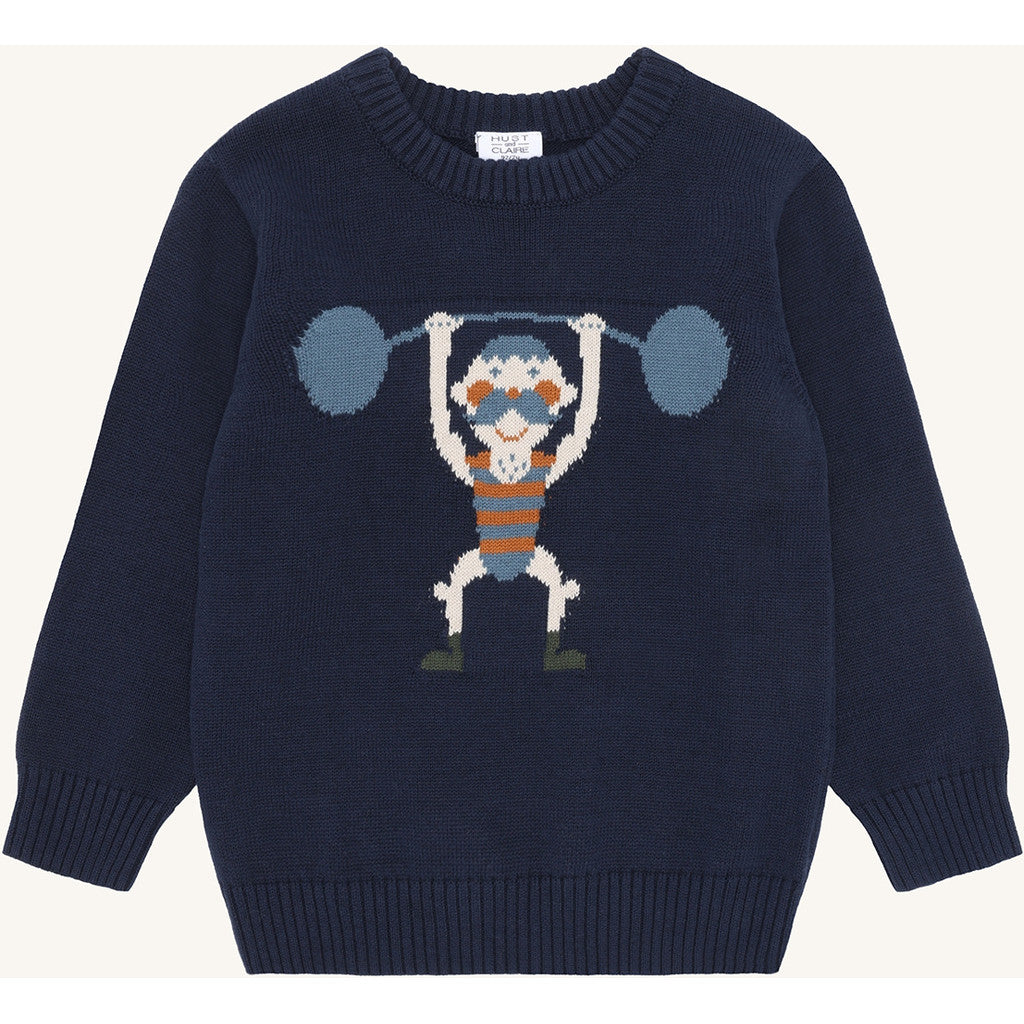 Hust & Claire HCPelle Knit Strong Man Pullover 4150 More Navy