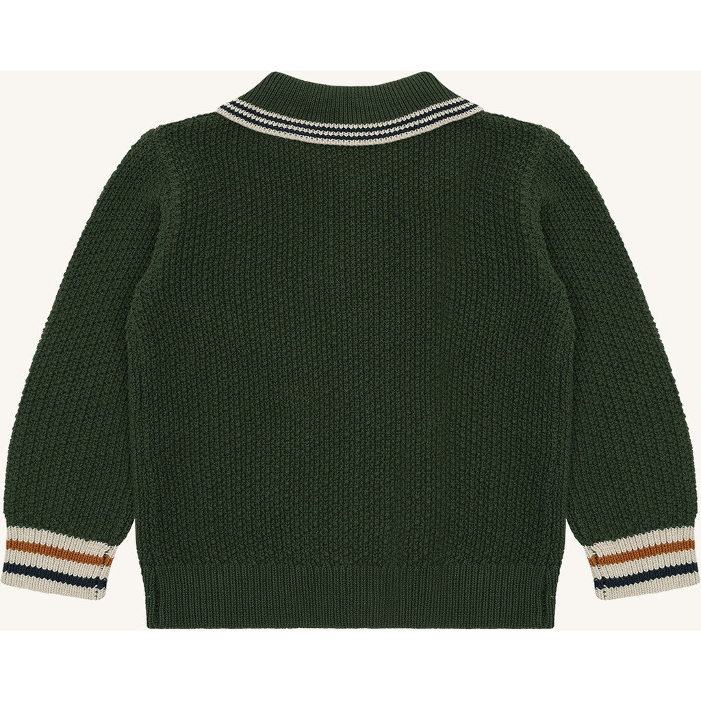 Hust & Claire HCPelle Polo cardigan Cardigan 3461 Deep Ivy