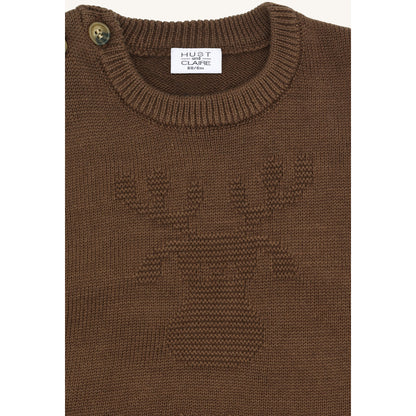 Hust & Claire HCPerry Moose Knitwear 3576 Brown Stone
