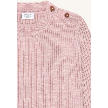 Hust & Claire HCPil Wool Rib Pullover 3875 Heather