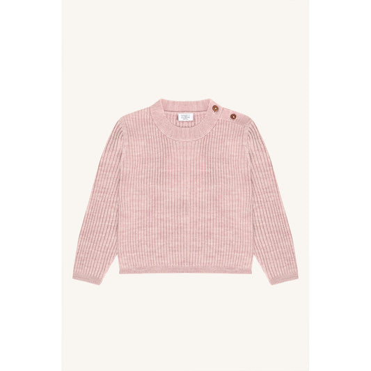Hust & Claire HCPil Wool Rib Pullover 3875 Heather