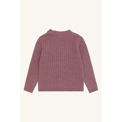 Hust & Claire HCPil Wool Rib Pullover 3863 Pale Mauve