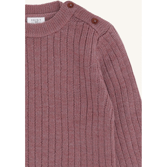 Hust & Claire HCPil Wool Rib Pullover 3863 Pale Mauve