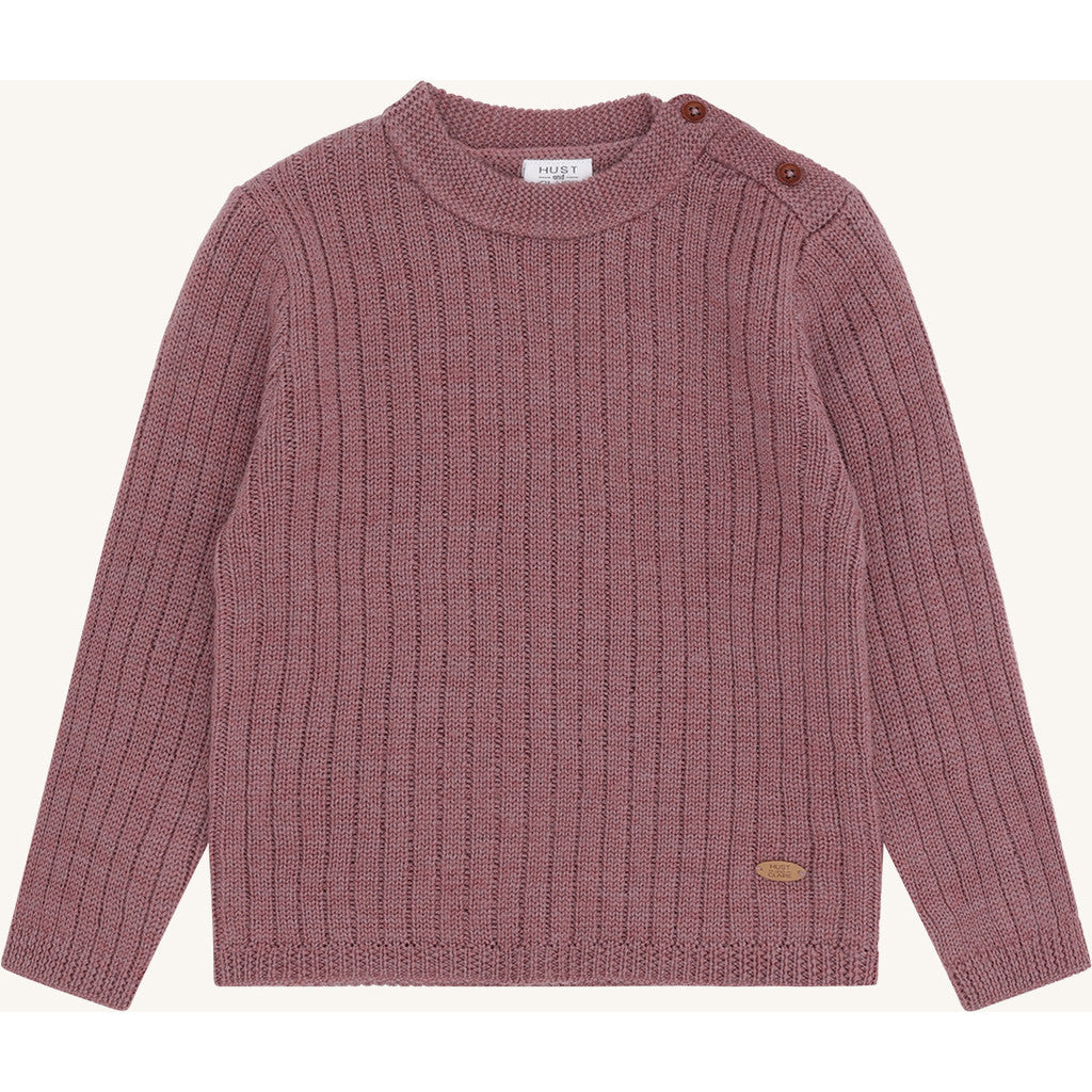 Hust & Claire HCPil Wool Rib Pullover 3863 Pale Mauve