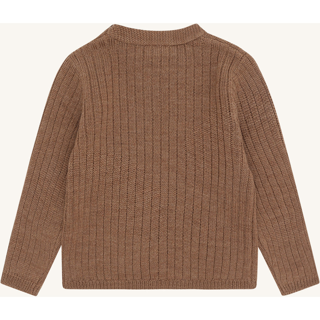 Hust & Claire HCPil Wool Rib Pullover 4536 Coca Mocha