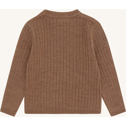 Hust & Claire HCPil Wool Rib Pullover 4536 Coca Mocha