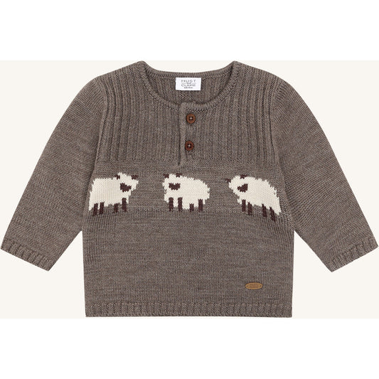 Hust & Claire HCPil Wool Sheep Pullover 3232 Deer Melange