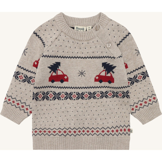 Hust & Claire HCPilou Holiday Pullover 3552 Beige Melange