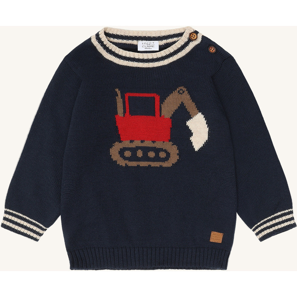 Hust & Claire HCPilou Knit Backhoe Pullover 4150 More Navy