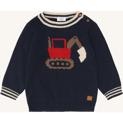 Hust & Claire HCPilou Knit Backhoe Pullover 4150 More Navy