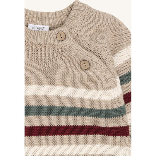Hust & Claire HCPilou Knit Hike Pullover 3552 Beige Melange