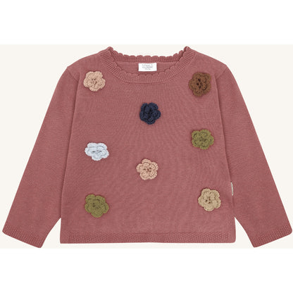 Hust & Claire HCPipi flower Pullover 3392 Dry Rose