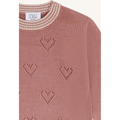 Hust & Claire HCPos Knit Heart Pullover 3653 Old Rosie