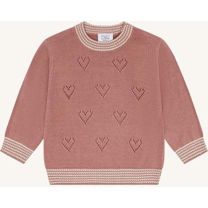 Hust & Claire HCPos Knit Heart Pullover 3653 Old Rosie