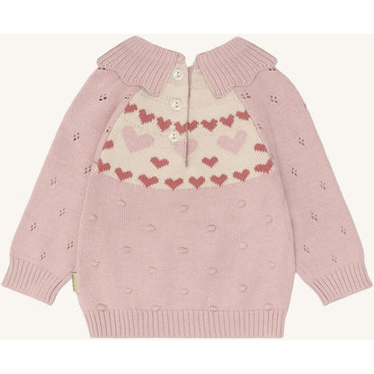 Hust & Claire HCPusle Sweet Hearts Cardigan 3735 Adobe Rose