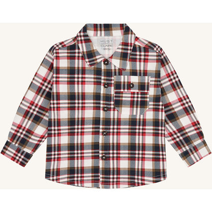 Hust & Claire HCRavn Fall Check Shirts 4373 Warm Red