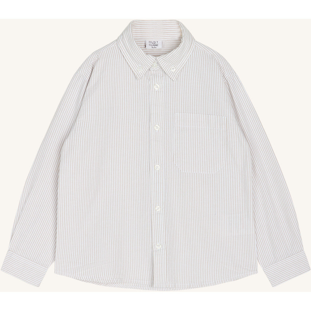 Hust & Claire HCRuben Stripe Shirts 3521 Cement