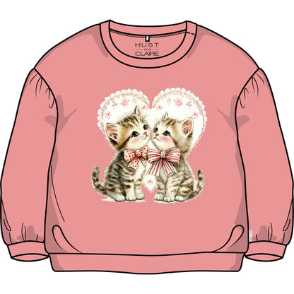 Hust & Claire HCSara Kitten love Sweatshirt 3709 Sorbet