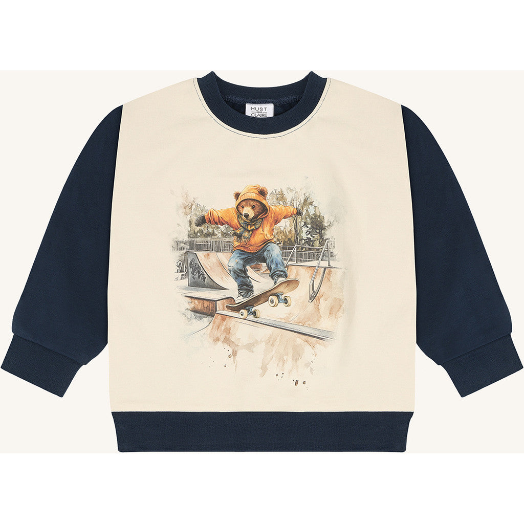 Hust & Claire HCSejer Skating Bear Sweatshirt 3146 Blues