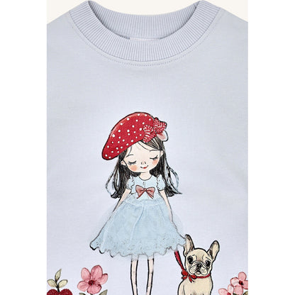 Hust & Claire HCSicillia French Girl Sweatshirt 4106 A Bit Blue